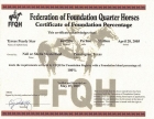 Certificate of Foundation Percentage